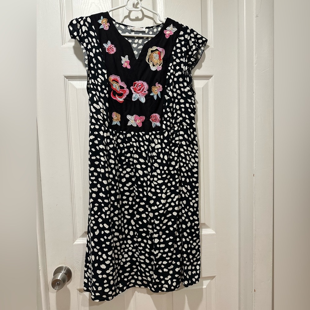 New Floral Embroidery Dress
